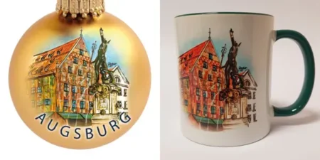 Hans Gfrörer - Augsburger Weihnachtskugeln und Tassen Motiv 2025