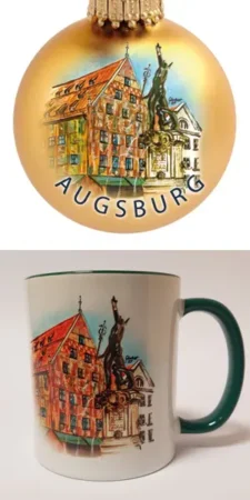 Hans Gfrörer - Augsburger Weihnachtskugeln und Tassen Motiv 2025