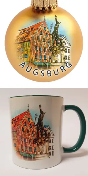 Hans Gfrörer - Augsburger Weihnachtskugeln und Tassen Motiv 2025