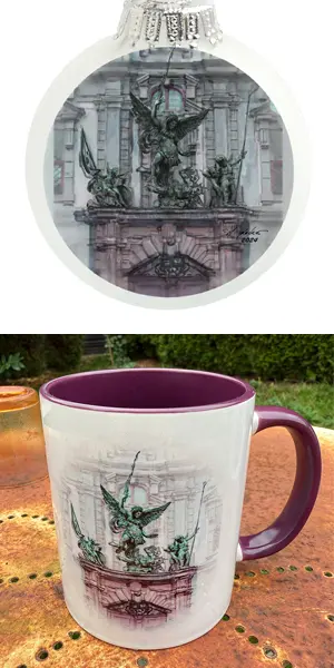 Hans Gfrörer - Augsburger Weihnachtskugeln und Tassen Motiv 2024