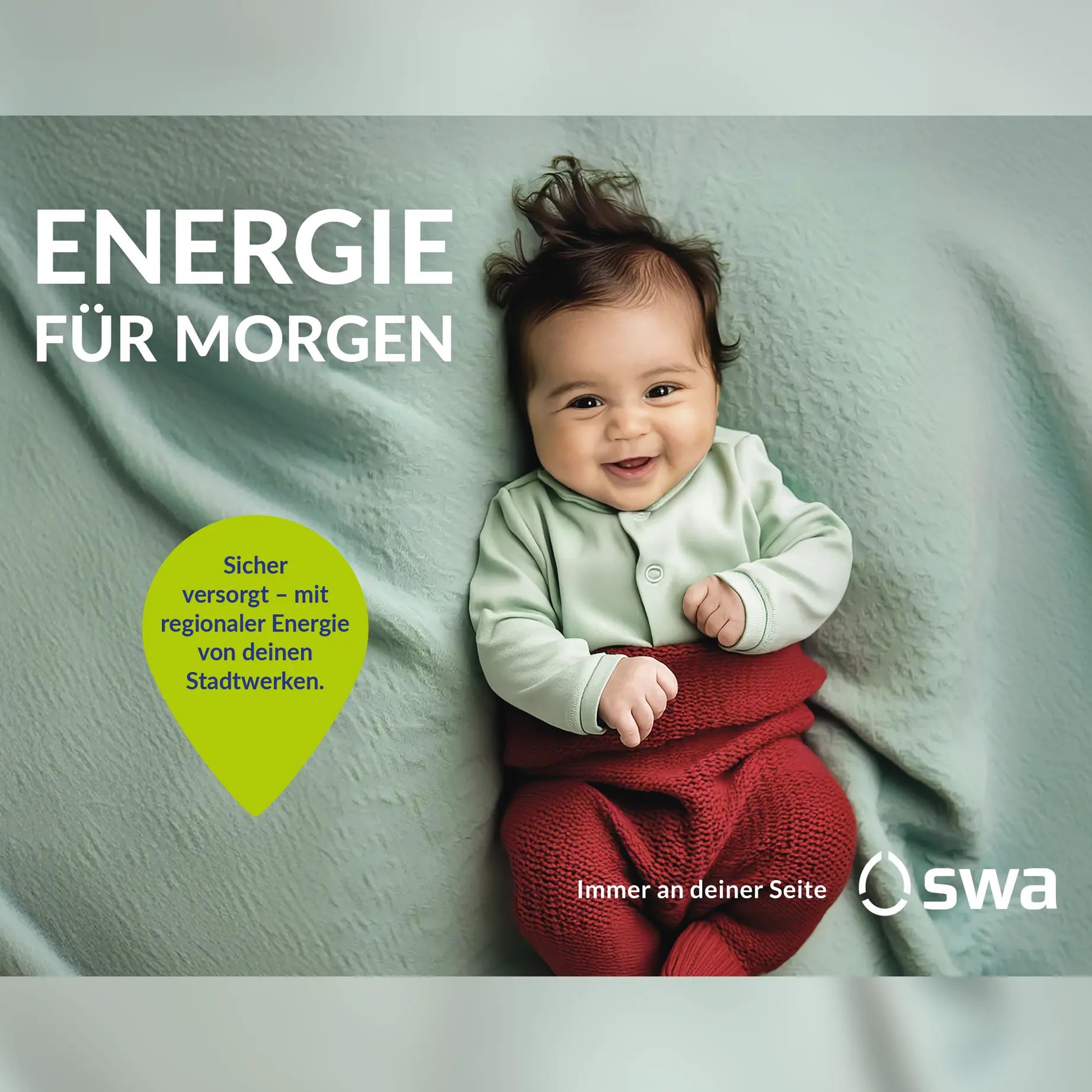 swa Anzeige mit Baby